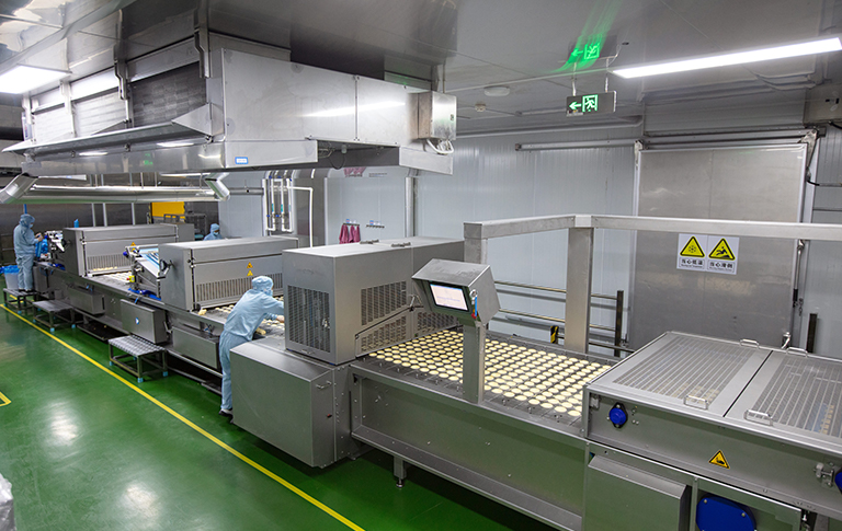 Currently the largest number of production lines for Portuguese Tart Crust in China  Enterprise production line automation degree to maintain the leading